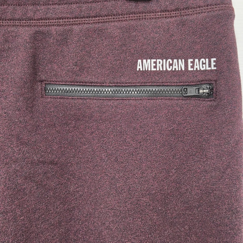 American Eagle Fleece Dark Plum Jogger Pants Mens  Active Loungewear Sz Large